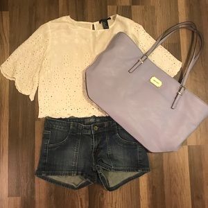 Large Nine West Tote Bag - Lavender